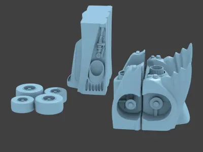 batmobile 1989 3D print model