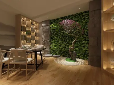 Restaurant - Dining Hall 3D model