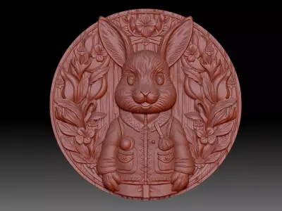 Rabbit 3D print model