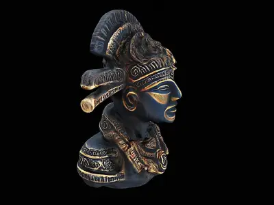 aztec sculpture 3D model