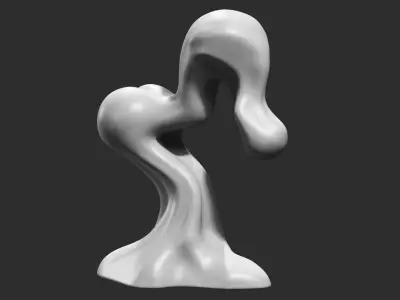 Modern Abstract Decorative sculpture 3d print model 56 3D print model