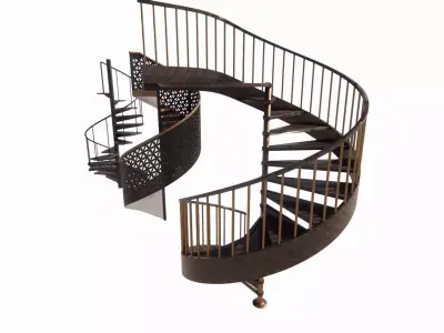 Spiral staircase -B11 3D model
