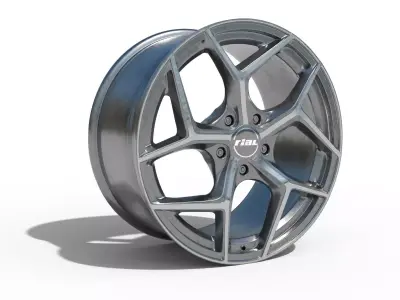 Rial Rim Aged Low-poly 3D model