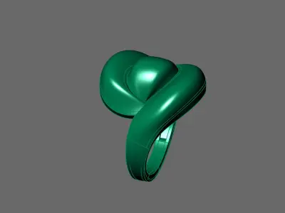 Women Ring Plain Ring Ready STL 3DM Models Womens Rings 3D print model 16