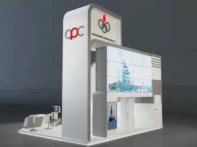 Booth Exhibition Stand a229e 3D model