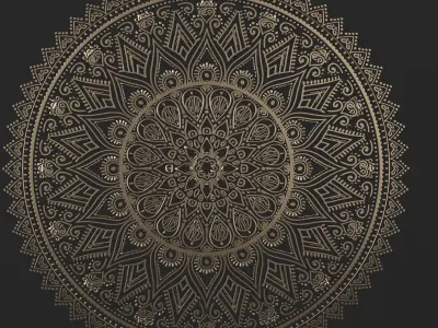 8 Ornament Circular 3Dmodel  Brush alpha 3D model