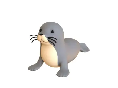 Cartoon Sea Lion 3D model