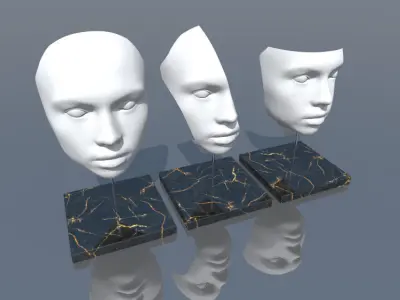 Face sculpture Free 3D model