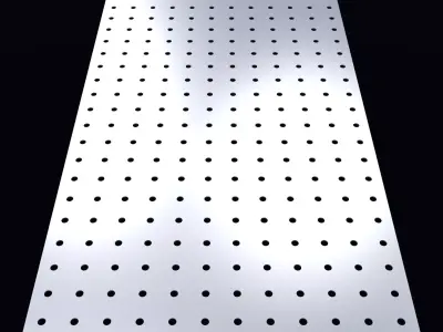 Perforated panel with 5 percent opening 25O61 3D model