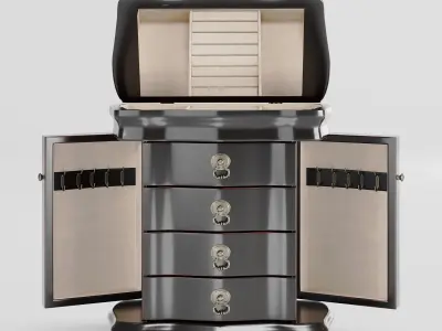 Cabinet-drawers for jewelry 3D model