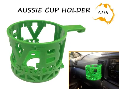 Aussie Car Cup Holder 3D print model
