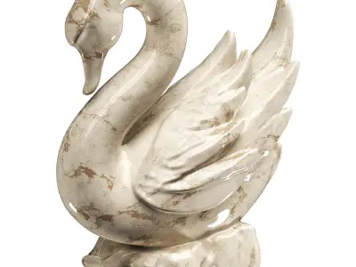 goose statue Low-poly 3D model