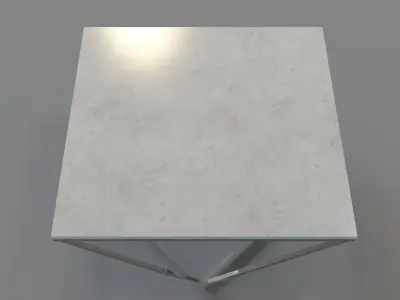 Jasmine Coffee Table White 3D model