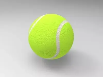 tennis ball Low-poly 3D model