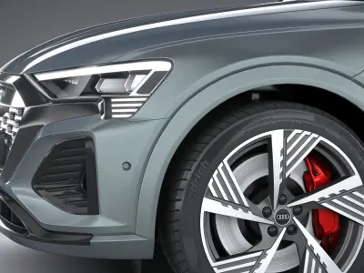 Audi Q8 SLine E-Tron 2024 3D model