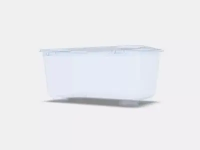 GLIS Box with lid Low-poly 3D model