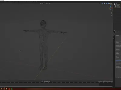 Rigged Lowpoly Man 3D Model Poseable Free 3D model