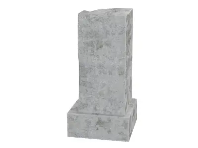 Architectural sculpture concrete 3D model