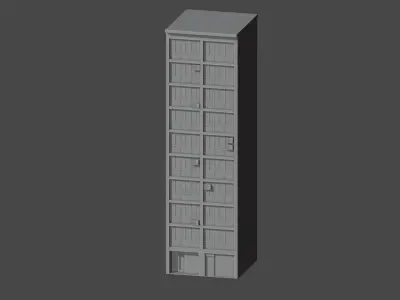 Buenos Aires Style Building 4 3D model