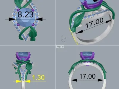 Ring 45 3D print model purchase