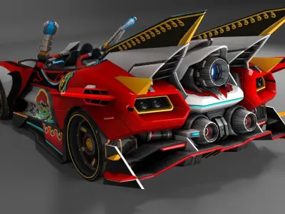 SuperCar Jinghong 3d Model QQ Speed 3D model