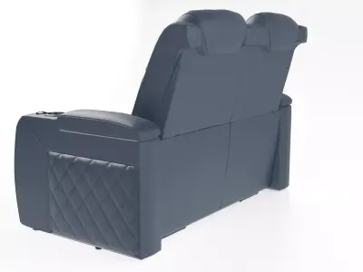 Double Recliner Low-poly 3D model