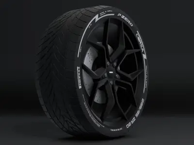 alloy wheel 3D model buy