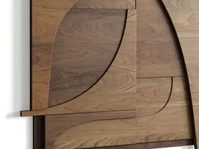 Atelier Plateau Relief wall art - No 10  Low-poly 3D model