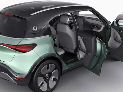 Smart 1 One 2023 with interior 3D model