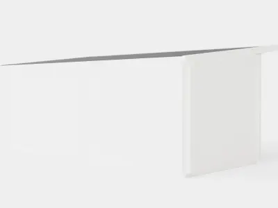 Sauna White Low-poly 3D model