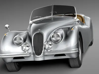 Jaguar XK120 Roadster 1948 1954 3D model