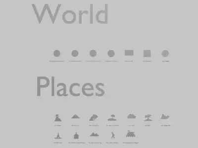 World and Places Emoji Pack 3D Printable 19 Unique Emojis 3D print model