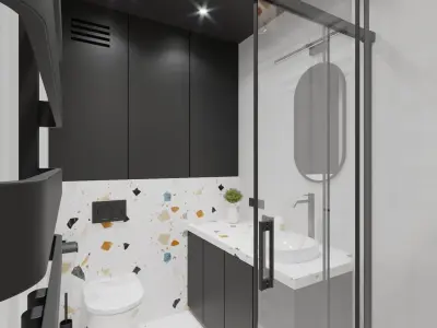 Modern Interior Design Flat Apartament 002 3D model