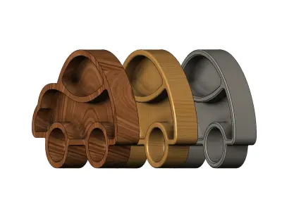 Car silhouette bowl Free 3D print model