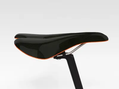 Racing Bicycle - Orange 3D model