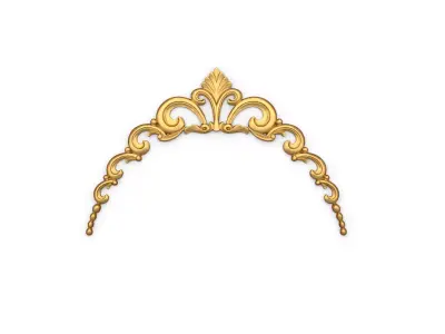 Classic carved decor ornament 370 3D model