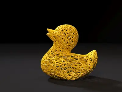 Duck voronoi 3D print model