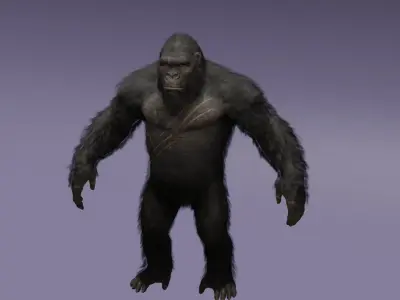 BigFoot 3D Model with Textures Big Foot  3D model