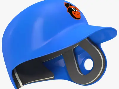 Batting Helmet Baltimore Orioles 3D model