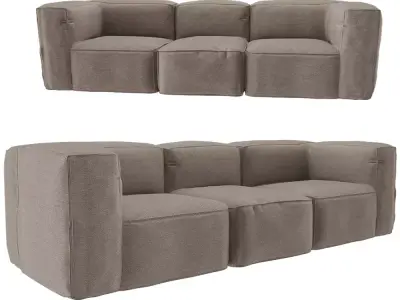 Modern Luxury Sofa Low-poly 3D model