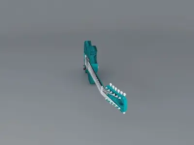 12 string electric guitar Free 3D model