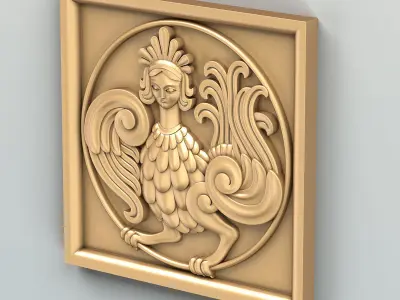 Square rosette 022 3D model