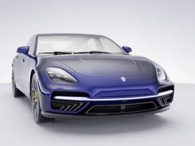 Generic Sedan v30 Low-poly 3D model