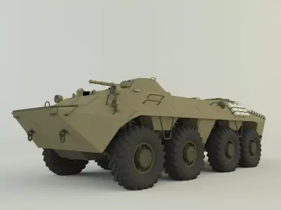 btr-70 military vehicle 3D model
