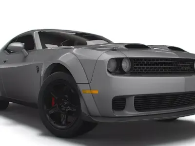 Dodge Challenger SRT Super Stock Black Package 2023 3D model