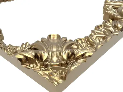 Carved Picture Frame 3D model