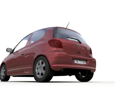 Toyota Yaris 3 doors 2003 3D model