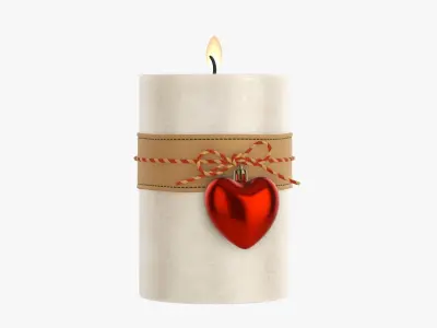 Candle Christmas DIY 02 3D model