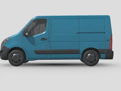 Renault Master 2012 L1H1 Panel Van Low-poly 3D model