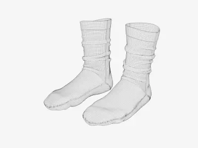 Long Socks Modeling 3D model